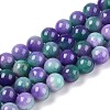Dyed Natural White Jade Beads Strands G-T138-10mm-210-8-4