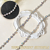 S-shaped Glass Rhinestone and Iron Cup Chains DIY-WH20032-25S-02-5