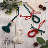 Crafans 2 Sets 2 Style Christmas Theme Cotton Weave Pendant Decorations Sets HJEW-CF0001-11-5