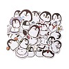 Cartoon Penguin Paper Stickers Set X-DIY-M031-43-1