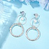 Brass Stud Earrings EJEW-MZ00249-2