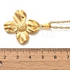Summer Beach 304 Stainless Steel Pendant Rope Chain Necklaces for Women STAS-Z108-01G-06-5