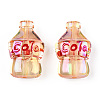 UV Plating Transparent Acrylic Beads X-PACR-N015-09-3