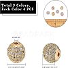 Rack Plating Brass Cubic Zirconia Beads ZIRC-NB0001-35-7