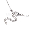 Electroplated Raw Natural Quartz Pendant Necklaces NJEW-JN04967-6