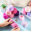 60G 12 Colors Needle Felting Wool Roving DIY-TA0012-85-6