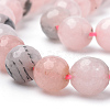 Natural Cherry Blossom Jasper Beads Strands X-G-Q462-120-10mm-3