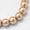 Baking Paint Pearlized Glass Pearl Round Bead Strands HY-Q003-6mm-11-2