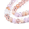 Electroplate Glass Beads Strands X-EGLA-N002-12I-3