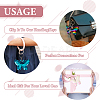 8Pcs 8 Colors Reflective Sequin Butterfly Pendant Keychain KEYC-TA0001-19-14