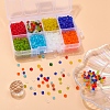 8 Colors Glass Seed Beads SEED-YW0001-60-7