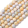 Baking Paint Glass Beads Strands DGLA-N003-8mm-C01-2