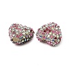 Sparkling Acrylic Heart Beads with Rhinestone Embellishment LS-OACR-NH0001-02A-02-2