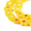 Handmade Millefiori Glass Bead Strands LAMP-J035-8mm-06-3