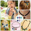 30Pcs 6 Colors Glass European Dangle Charms PALLOY-PH01825-5