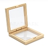 Square Transparent PE Thin Film Suspension Jewelry Display Box CON-D009-01A-01-3
