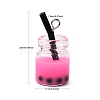 Glass Bottle Pendants X-CRES-S359-01G-2