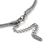 Non-Tarnish 304 Stainless Steel Spike Link Chain Necklace NJEW-D045-06P-3