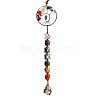 Chakra Theme Big Pendant Decorations HJEW-PW0001-004C-S-1