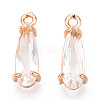 Faceted Glass Pendants GLAA-T010-004J-1