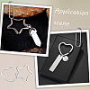 30Pcs 2 Styles Zinc Alloy Split Rings FIND-SP0004-19-6