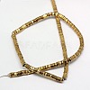 Electroplate Non-magnetic Synthetic Hematite Beads Strands G-J165-4mm-02-2