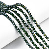 Electroplate Glass Beads Strands EGLA-A044-T2mm-B24-1