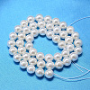 Round Shell Pearl Bead Strands X-BSHE-L011-10mm-A013-2