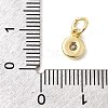 Brass Cubic Zirconia Charms KK-G554-02B-01-3