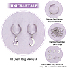 Unicraftale DIY Charms Cuff Ring Making Kit DIY-UN0004-86-5