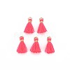 Polycotton(Polyester Cotton) Tassel Pendant Decorations X-FIND-S281-29-1