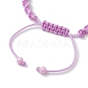 4Pcs Adjustable Synthetical Turquoise Starfish Braided Bead Bracelets BJEW-JB10225-5