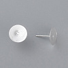 304 Stainless Steel Stud Earring Findings STAS-H436-24S-12mm-2