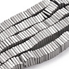 Electroplate Non-magnetic Synthetic Hematite Heishi Beads Strands G-J171B-4x4mm-02-1