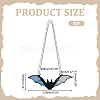 Acrylic Bat Hanging Suncatchers HJEW-WH0042-148B-2