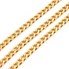 PVD Vacuum Plating 304 Stainless Steel Cuban Link Chains CHS-K016-02B-G-1