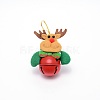 Christmas Theme Reindeer Cloth Pendant Decorations HJEW-SZC0004-11-1