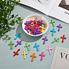 50Pcs Opaque Acrylic Pendants SACR-LP0001-03-3