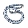 Electroplated Frosted Non-magnetic Synthetic Hematite Beads Strands G-G089-B01-10-2