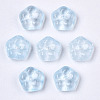 Transparent Baking Painted Glass Beads DGLA-R052-002-A01-2