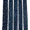 Electroplate Opaque Solid Color Glass Beads Strands EGLA-A044-P1mm-L16-2