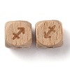 Natural Wood Constellation Beads WOOD-M002-09-3