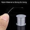 0.6mm White Tone Beading Nylon Wire Fishing Line Wire X-NWIR-R0.6MM-2