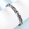 Retro 316 Surgical Stainless Steel Cuff Bangles BJEW-C142-14E-AS-1