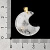 Natural Quartz Crystal Pendants X-G-A297-02G-12-3