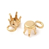 Ion Plating(IP) 304 Stainless Steel Charms Rhinestone Claw Settings STAS-U025-02C-G-2
