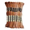 8 Skeins 8 Colors 6-Ply Polyester Embroidery Floss OCOR-M009-01A-02-1