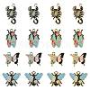 16Pcs 8 Styles Alloy Enamel Pendants ENAM-FS0003-95-1