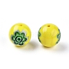 Handmade Millefiori Glass Round Beads X-LAMP-J038-12mm-M-2