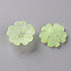 Transparent Frosted Acrylic Bead Caps X-MACR-S371-04A-728-2
